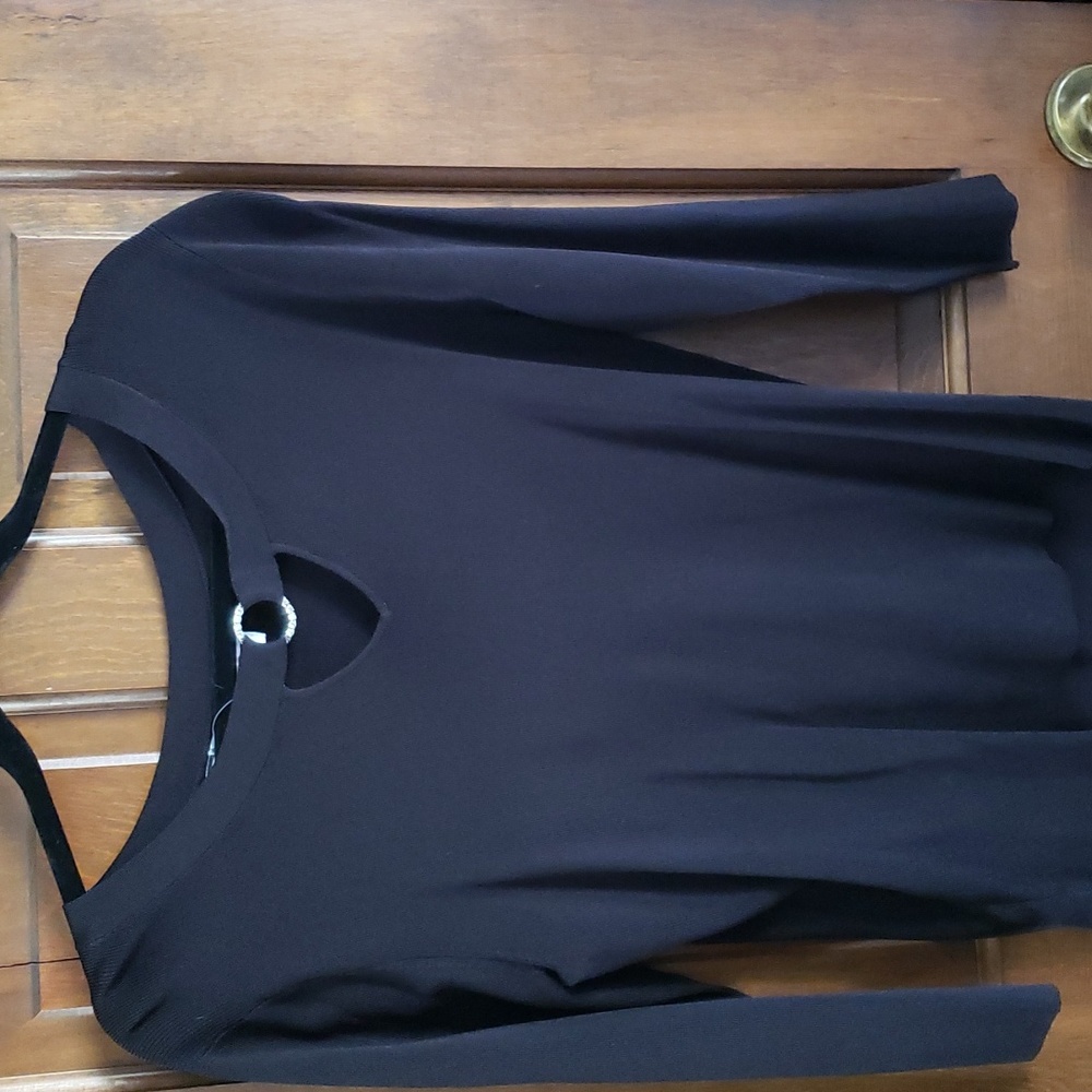 Apt 9 Lightweight Knit Top with Rhinestone Accent